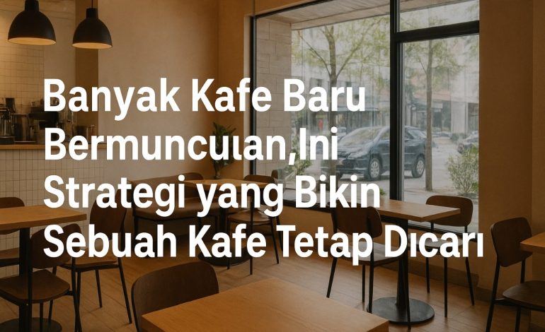 Banyak Kafe Baru Bermunculan, Ini Strategi yang Bikin Sebuah Kafe Tetap Dicari